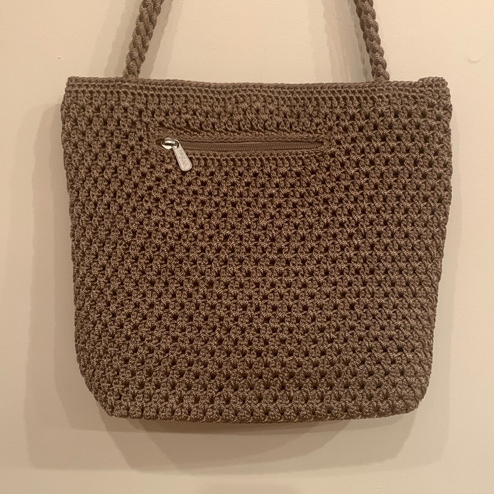 The Sak taupe shoulder tote bag